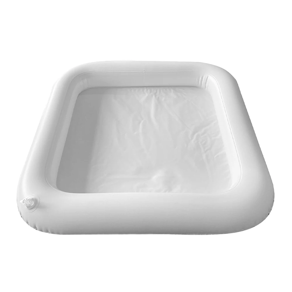 

Inflatable Ice Bar Floating Tray Pool Party Supplies Large Capacity Lightweight White Pvc Swimming Pool Drink Holder