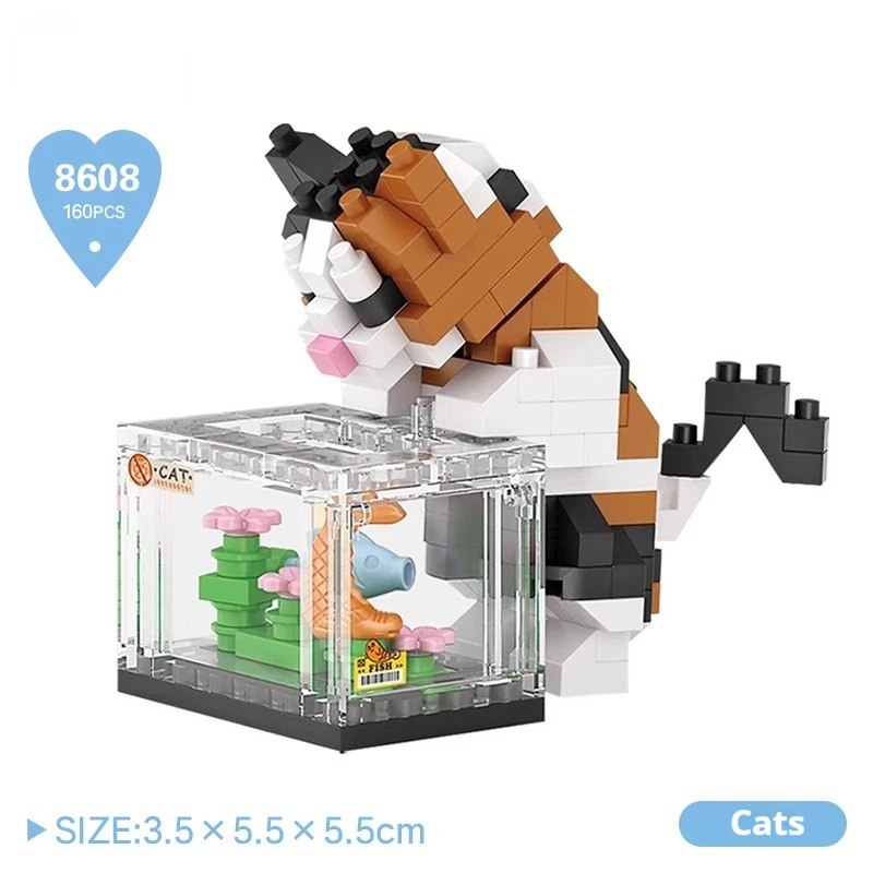 2024 ใหม่ MINI Building Blocks น่ารัก House Series Micro Particle Puzzle ASSEMBLY ชุดสัตว์ของเล่นเด็กบล็อกอาคารของขวัญ