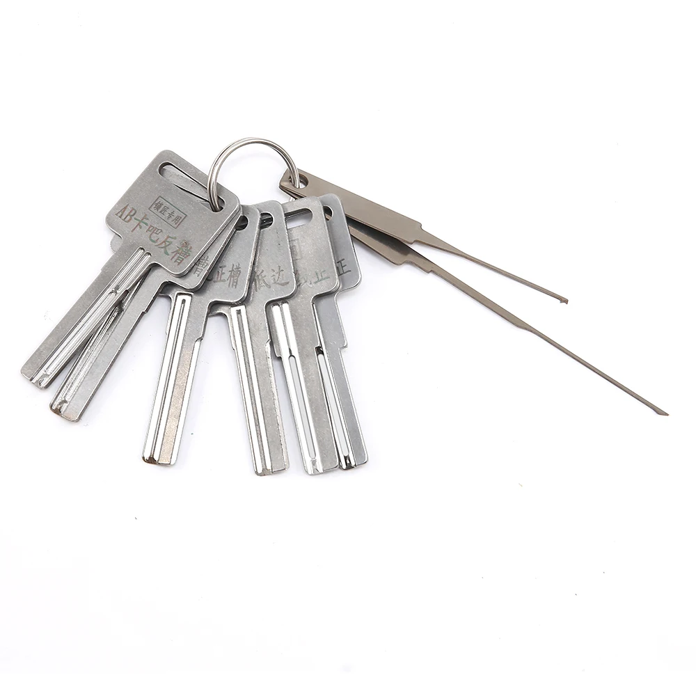 AB KABA Lockpick Tool Set Strong Power Key With 100PCS Finished Tin Foil Strip Gold Silver Tin Foil Consumables Locksmith Tools