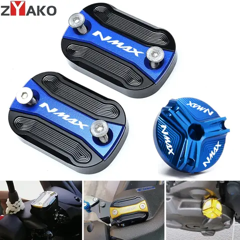 YAMAHA NMAX 155 125 2015-2025 터보 NMAX 125 TECH MAX 오토바이 프론트 브레이크 액 리저버 커버 엔진 오일 필러 캡