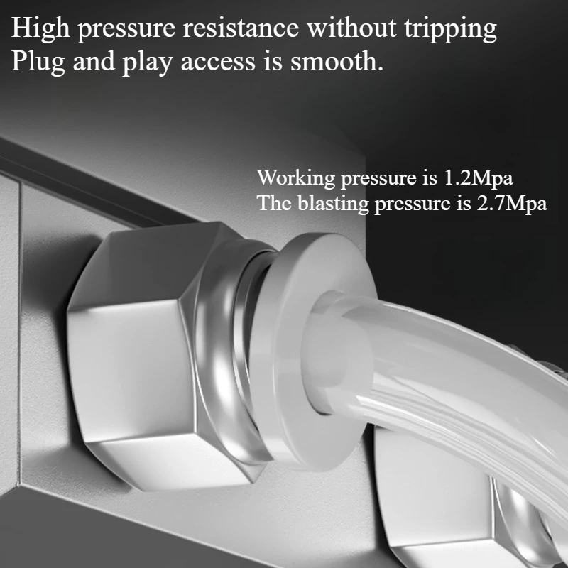 Copper-nickel-plated PCG thread straight-through quick connector with sealing ring PC trachea quick connector solenoid valve