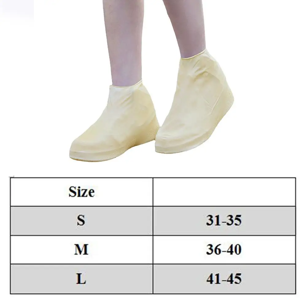 Cubiertas impermeables de silicona para zapatos, reutilizables, antideslizantes, resistentes al desgaste, Protector de zapatos para la lluvia, botas antideslizantes para días lluviosos al aire libre