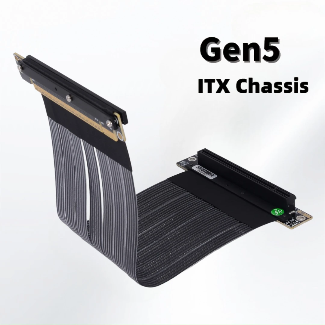 PCIE 5.0 X16 GEN5 Graphics Card GPU Riser Cable 90 Degree Single Double Reverse Adapter for ITX Mini PC Chassis NVIDIA  AMD GPUs