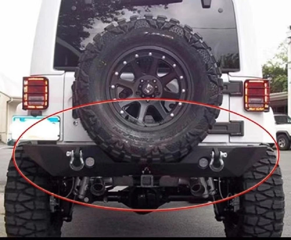 

Rear Bumper Poison Spider Protector Car Accessories Car Bumper For Jeep Wrangler JK 07-17 J168 LantSun