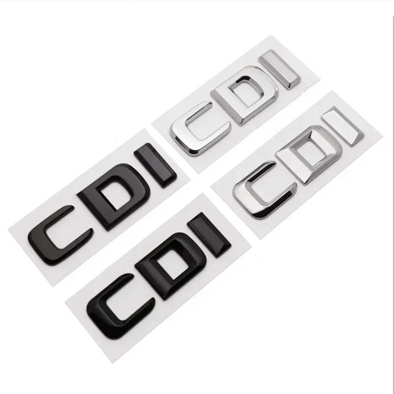 

3D ABS Chrome Letters Car Styling Rear Trunk Badge CDI Emblem Logo For Mercedes E270 E280 S400 E220 ML320 GLK220 Car Accessories