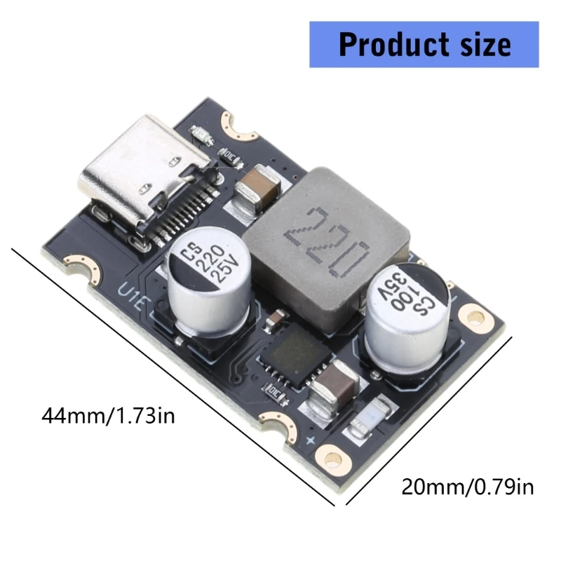 Módulo circuito carga rápida PD65W velocidad rápida HWA73A para constructores PC DIY