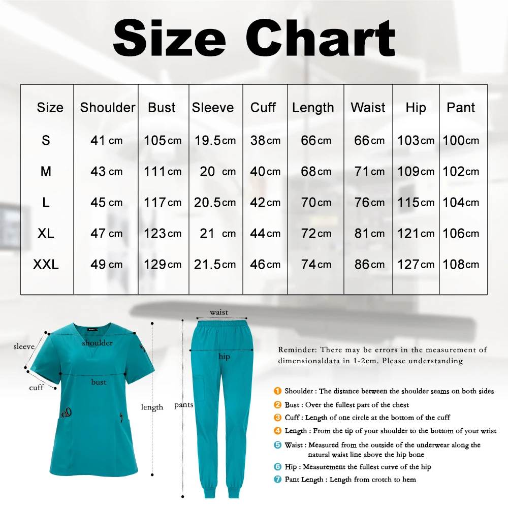 Niaahinn Scrub Sets Uniform Frauen Jogger Krankenpflege Artikel Arzt Krankenschwestern Dental Krankenhaus Uniformen Sets V-ausschnitt Schönheit SPA Uniform