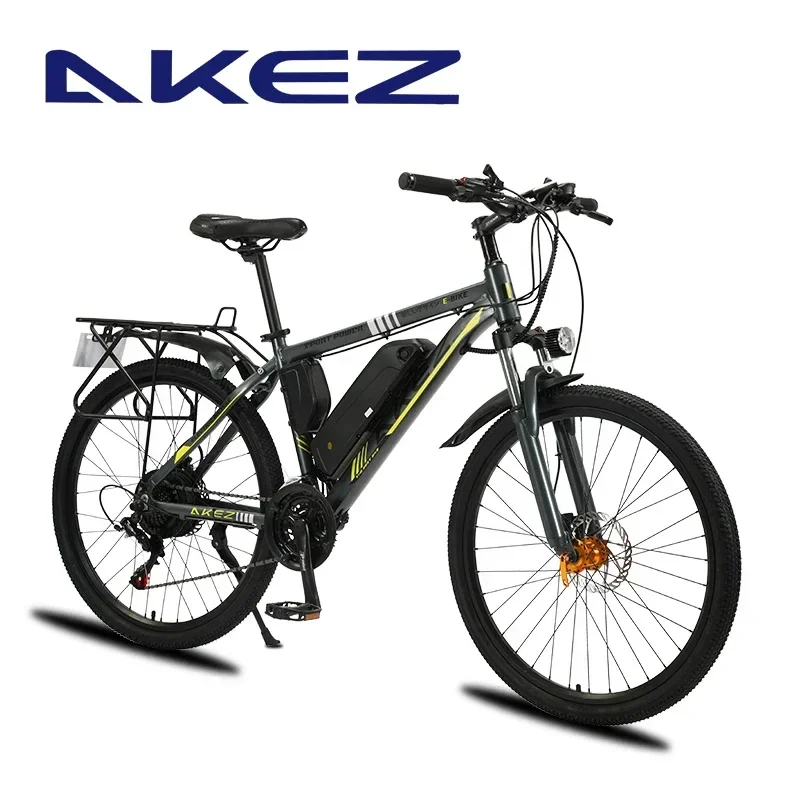 AKEZ Electric Bike 500W High-speed Motor 48V10AH Lithium battery 26-inch Thin Tire Urban Commuter E-Bike 35KM/H Adult E-bicycle