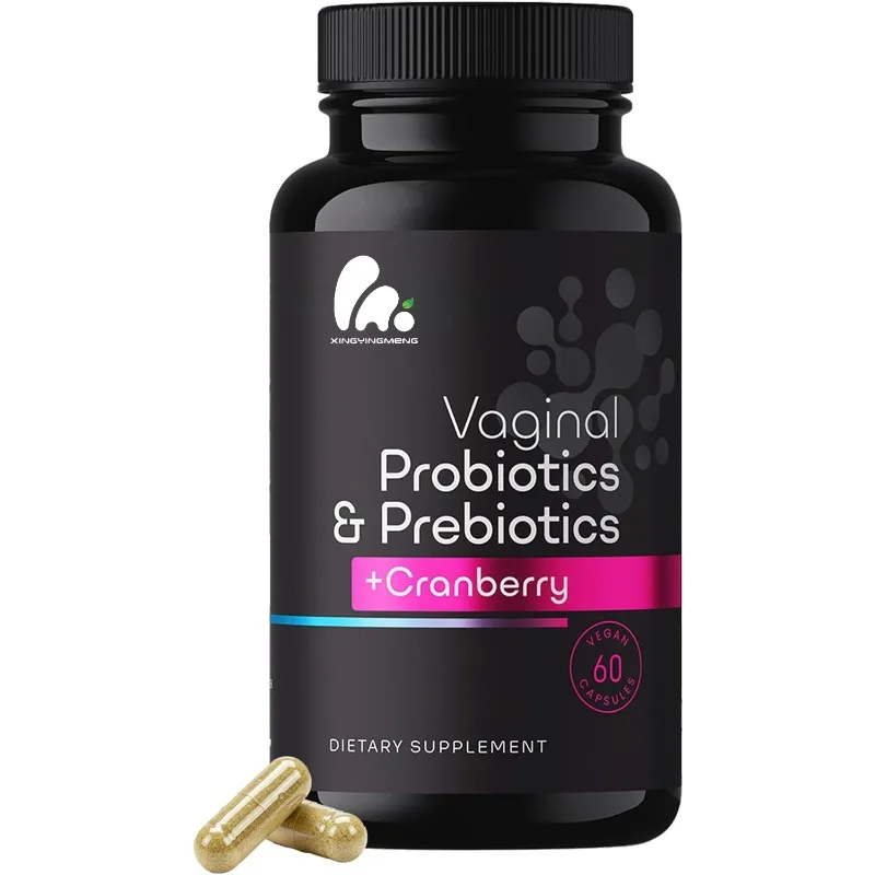 probióticos + prebióticos comprimidos de cranberry, equilíbrio de pH, suporte imunológico, saúde de microbiota, Lactobacillus acidophilus, 60 cápsulas