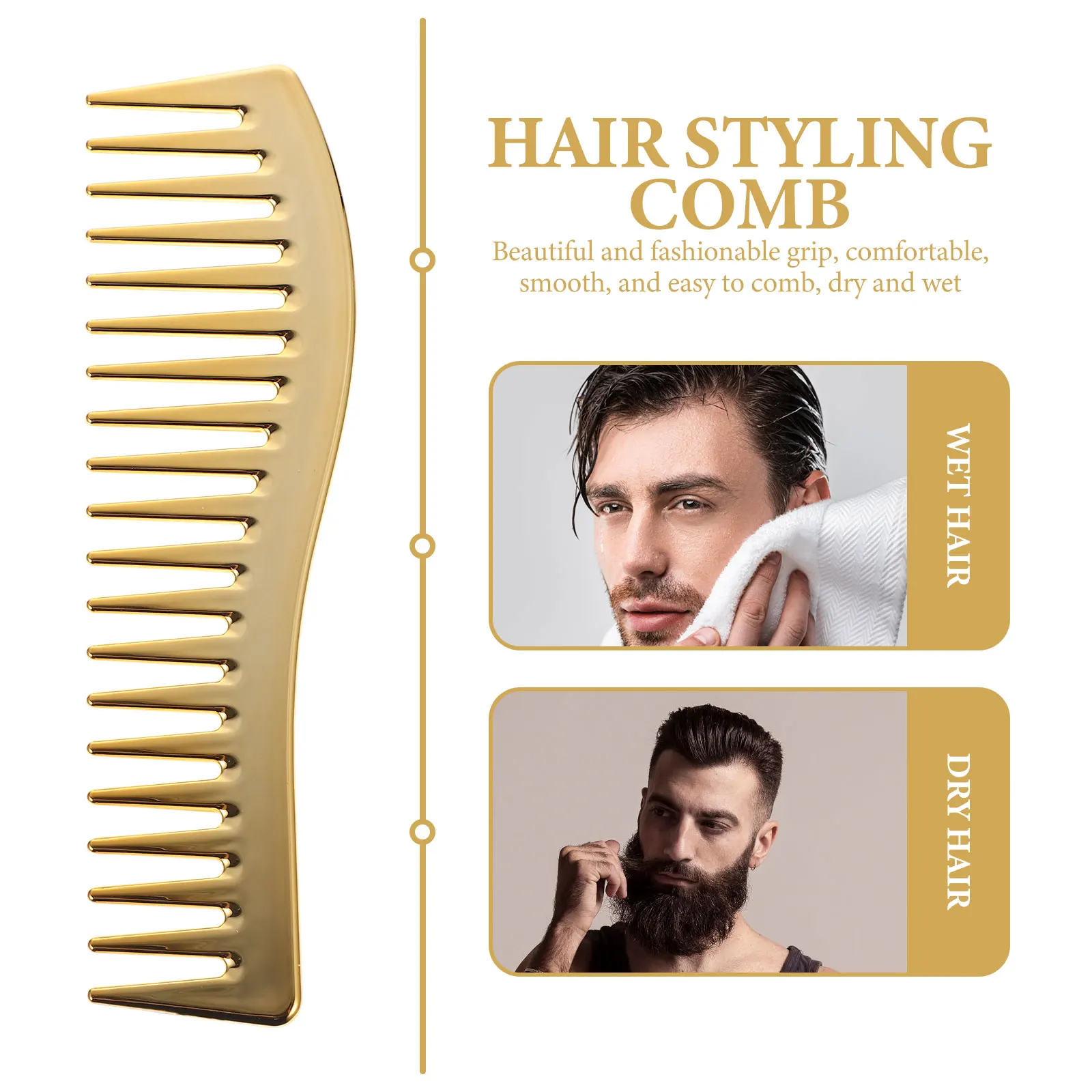 

Versatile Wide Tooth Hair Styling Comb ABS Material For Perfect Hair Organization