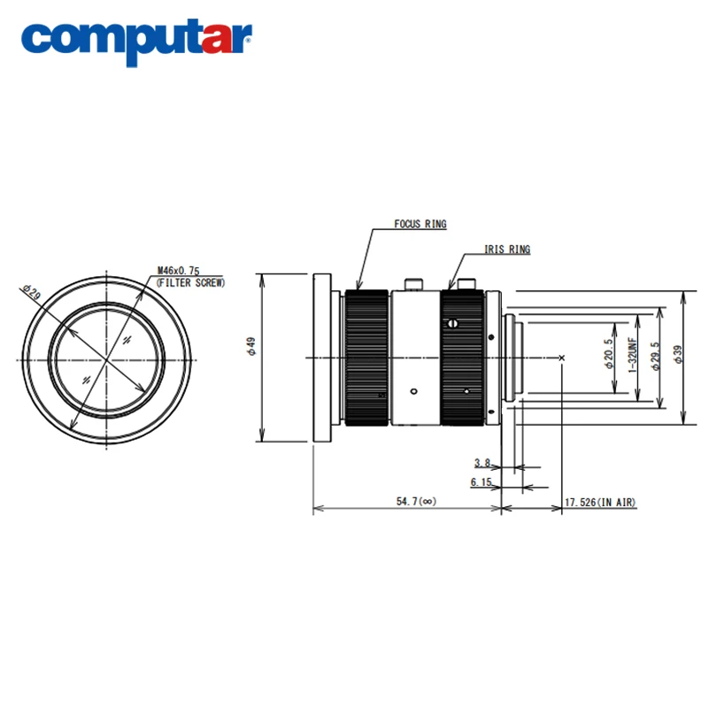 Computar M0818-APVSW 5MP 2/3