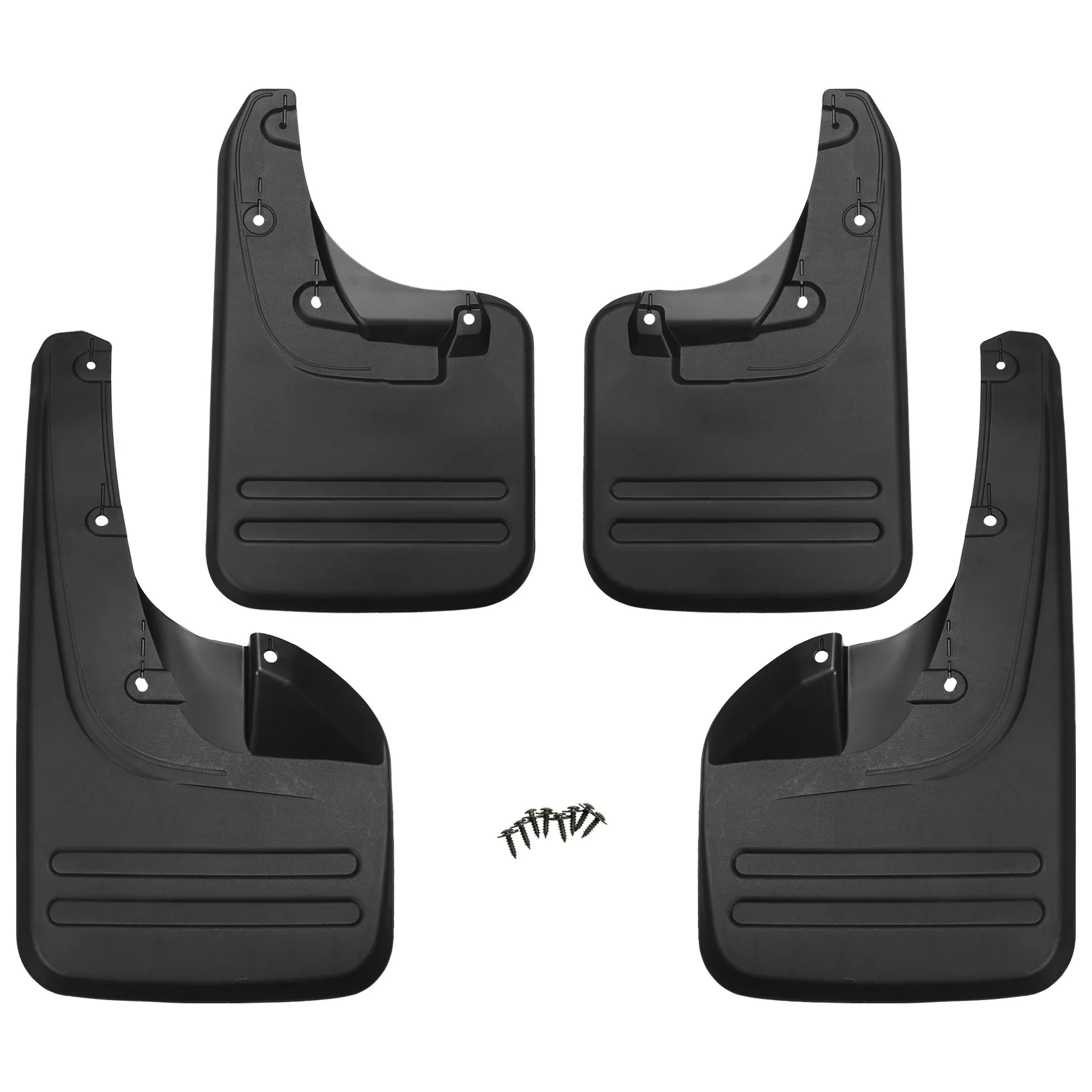 4X Front & Rear Mud Flaps Splash Guards-Fender for Toyota Hilux Vigo 2005 - 2014 Plastic Direct Bolt Installation Exterior Parts