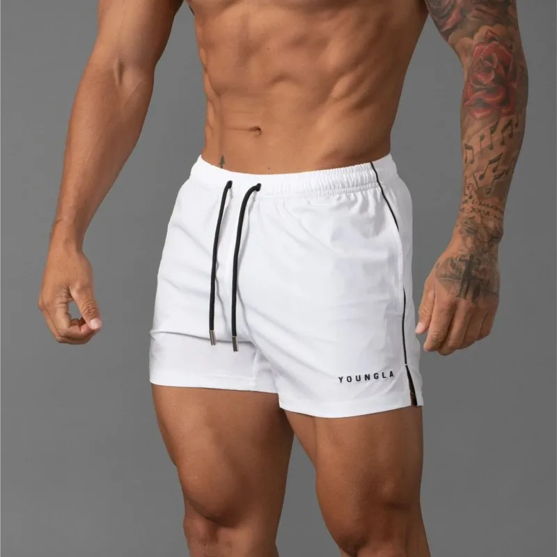 YA New Summer Men's Shorts Jogger Gym Sports Fitness Running Basketball Training Beach Shorts Quick Drying Breathable Shorts