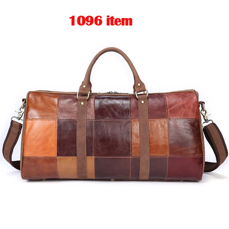 WESTAL-Sac de voyage en cuir véritable pour homme, grands sacs de week-end, grands fourre-tout, sac à main Carpopon de nuit, bagages, 8883