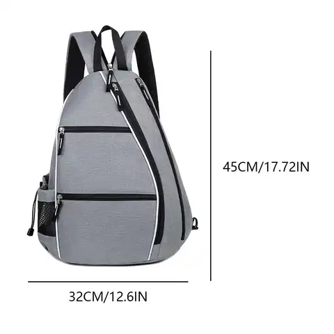 Pickleballväska Racketball-axelväska Justerbar pickleballracketryggsäck Flerfickors racketballväska Sportväska 8 best sales racketväska - №2