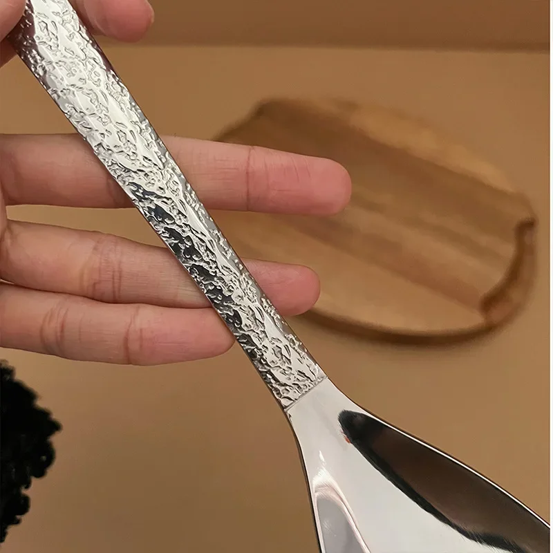 Partage de comida de acero inoxidable 304, cuchara grande para buffet de hotel, cuchara de arroz para el hogar, cuchara común extendida para colador
