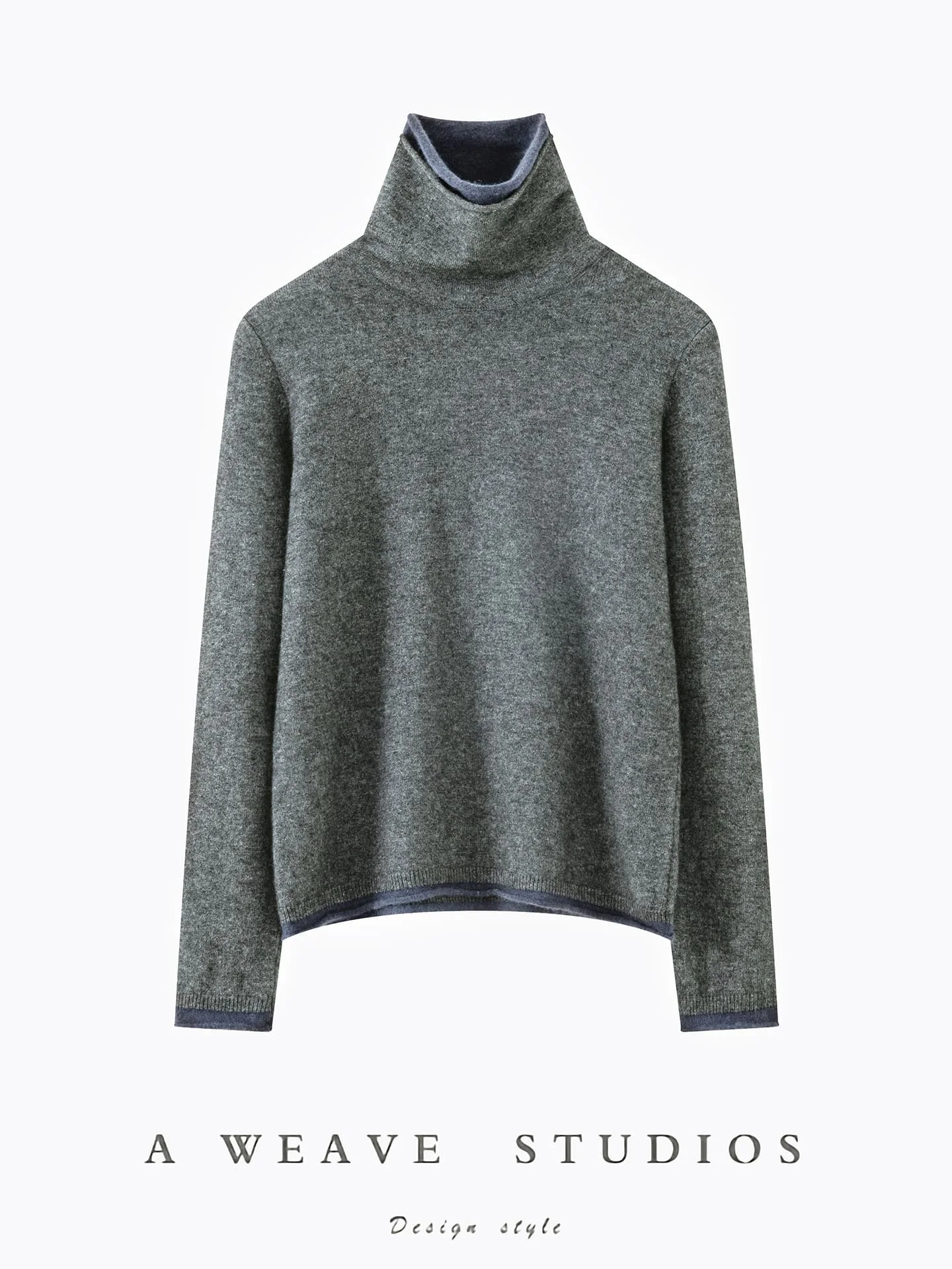 Winter Bloom Women's 100% Merino Wool Sweater Autumn Winter Turtleneck Pullover Long-Sleeve Wool Knitwear Basic Soft Warm Top