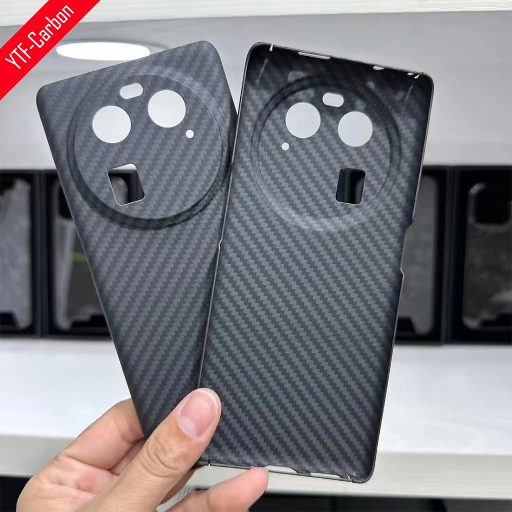 YTF-carbon Real carbon fiber case For OPPO Find X6 Pro Ceramic Edition Aramid Fiber Find X6 Thin ultra-light Phone Cover Find X6