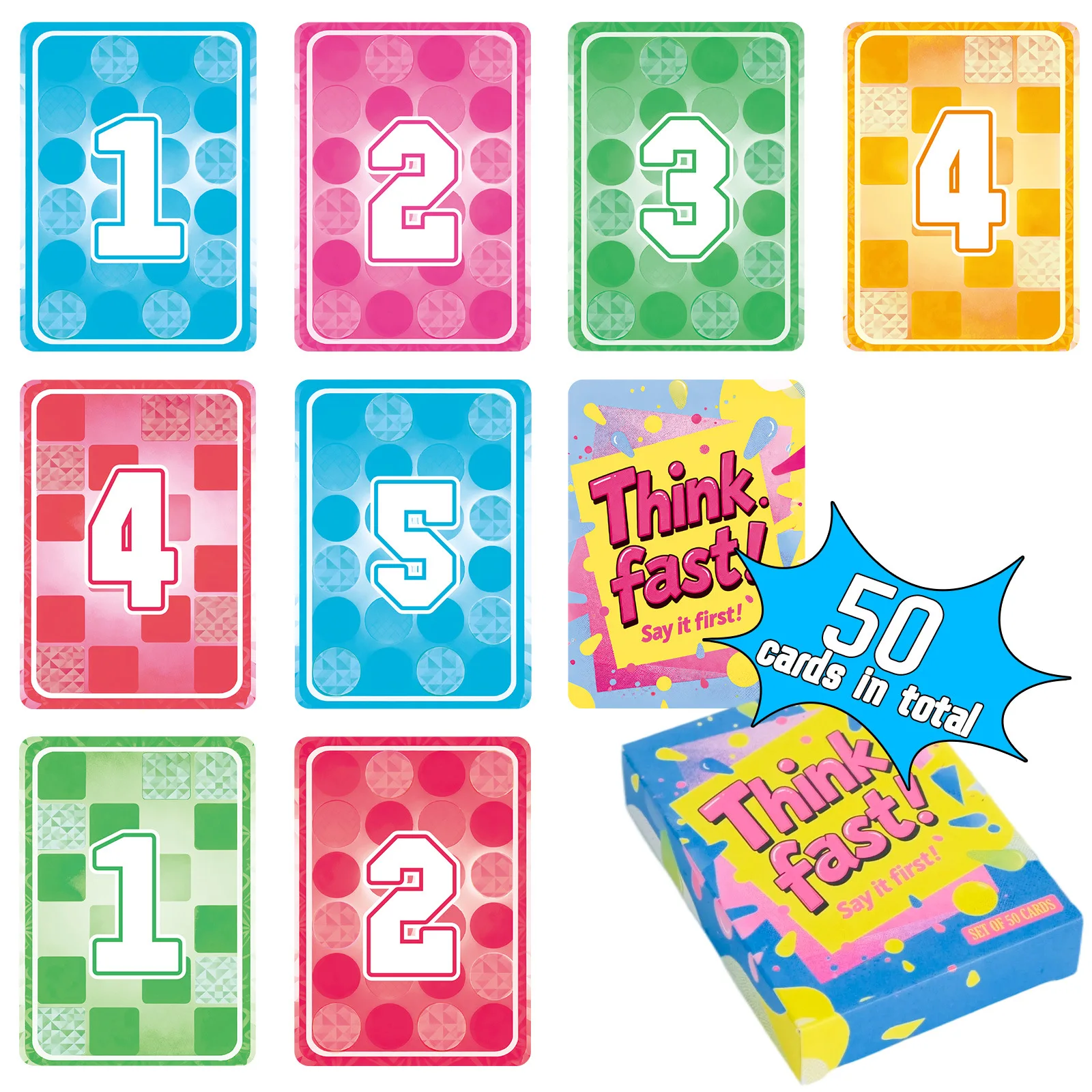 1 scatola di pensiero rapido numero puzzle gioco di carte per feste carte per bevande divertenti accessori per giochi di bevitori per eventi sociali