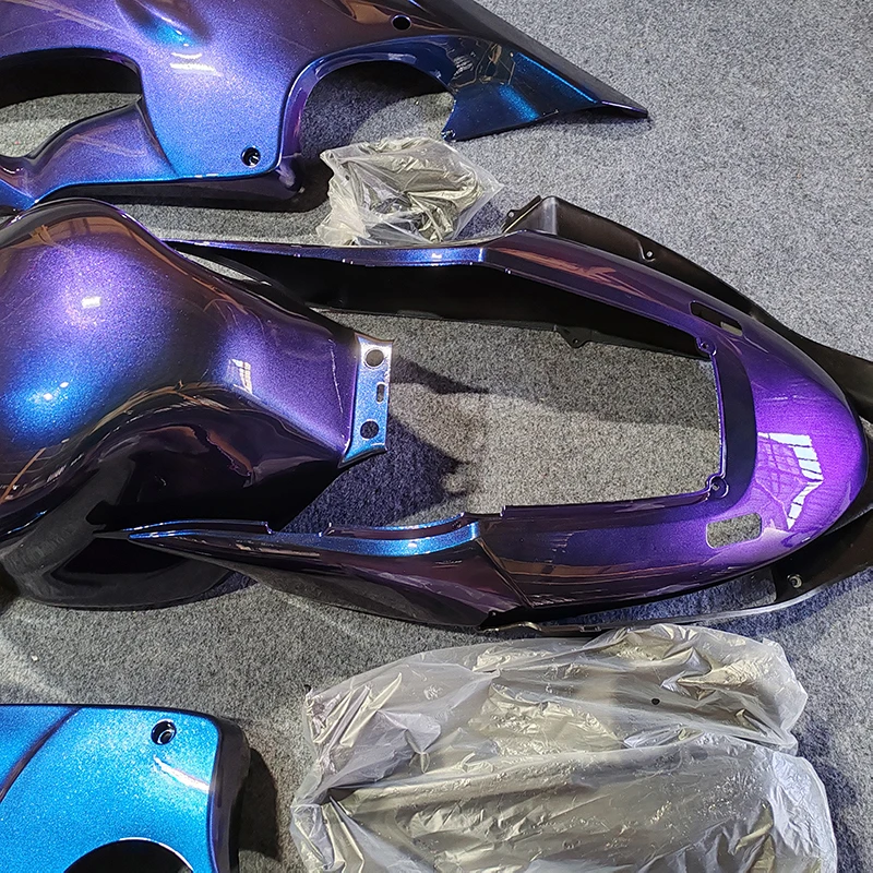 100% ABS حقن دراجة نارية هدية ل CBR600RR F4i 2004-2007 CBR 600 RR 04-07 الأزرق الأرجواني القلنسوة Fairings رسمت الملحقات