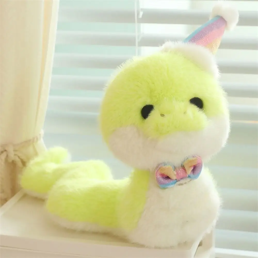 

Birthday Hat Snake Year Plush Toy Blessing PP Cotton Birthday Snake Year Mascot Toy Good Luck Cartoon Lucky Snake Plush Doll