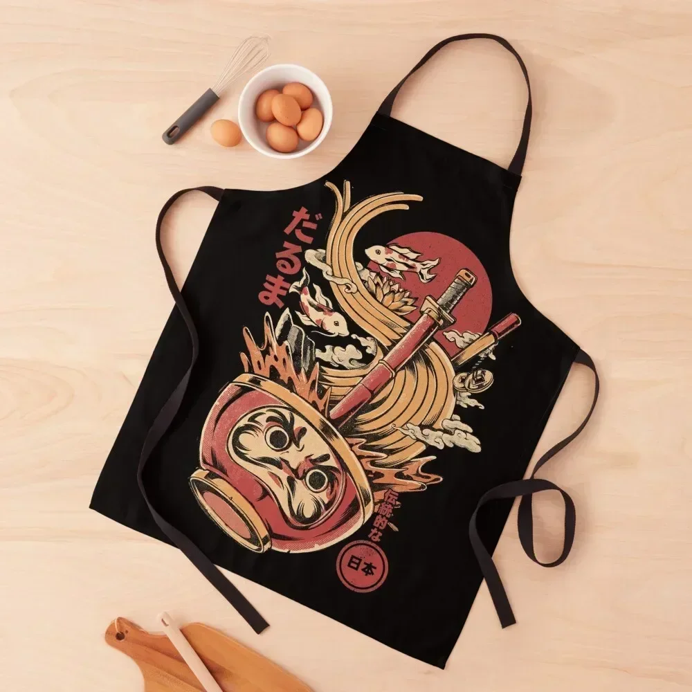 

Daruma's Ramen Apron For Kitchen Women Sexy for women halloween japanese style Apron