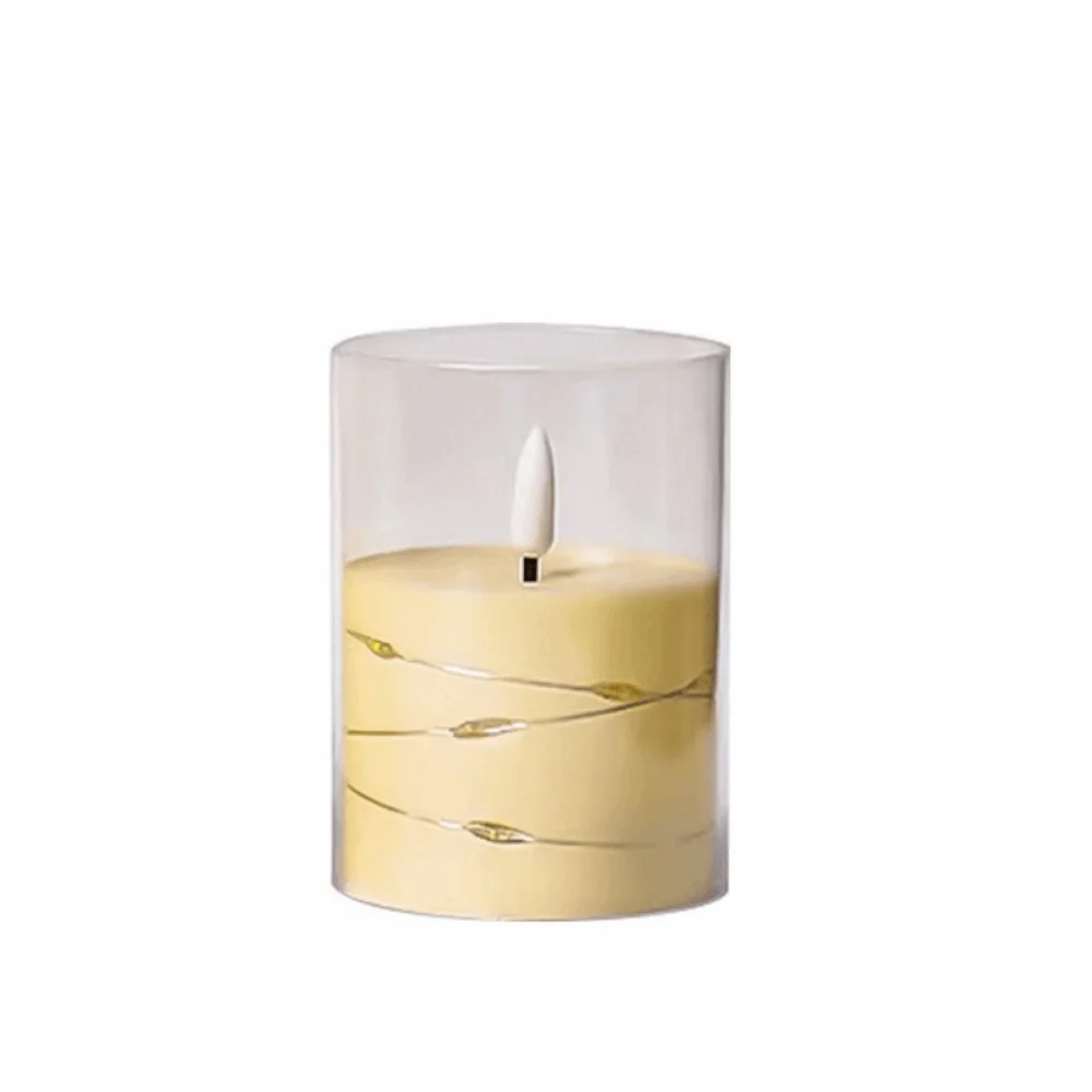 

Creative Electronic Candle Light Battery Operated Cordless Warm Glowing Candles Decorative Portable Simulated Candle Light