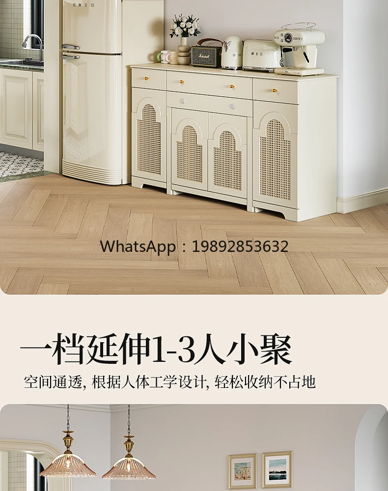 ZC Island Table Dining Table Integrated Household Retractable Living Room New Kitchen Island Cabinet