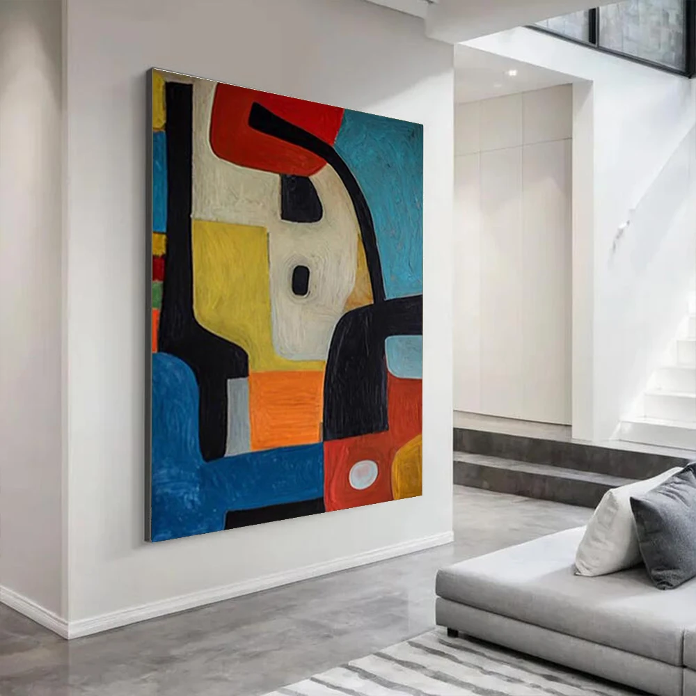 Large Wall Image Big Thick Layer Mural 100% Handmade Abstract Oil Painting Unique Artwork for Home Living Room Decor Art Picture