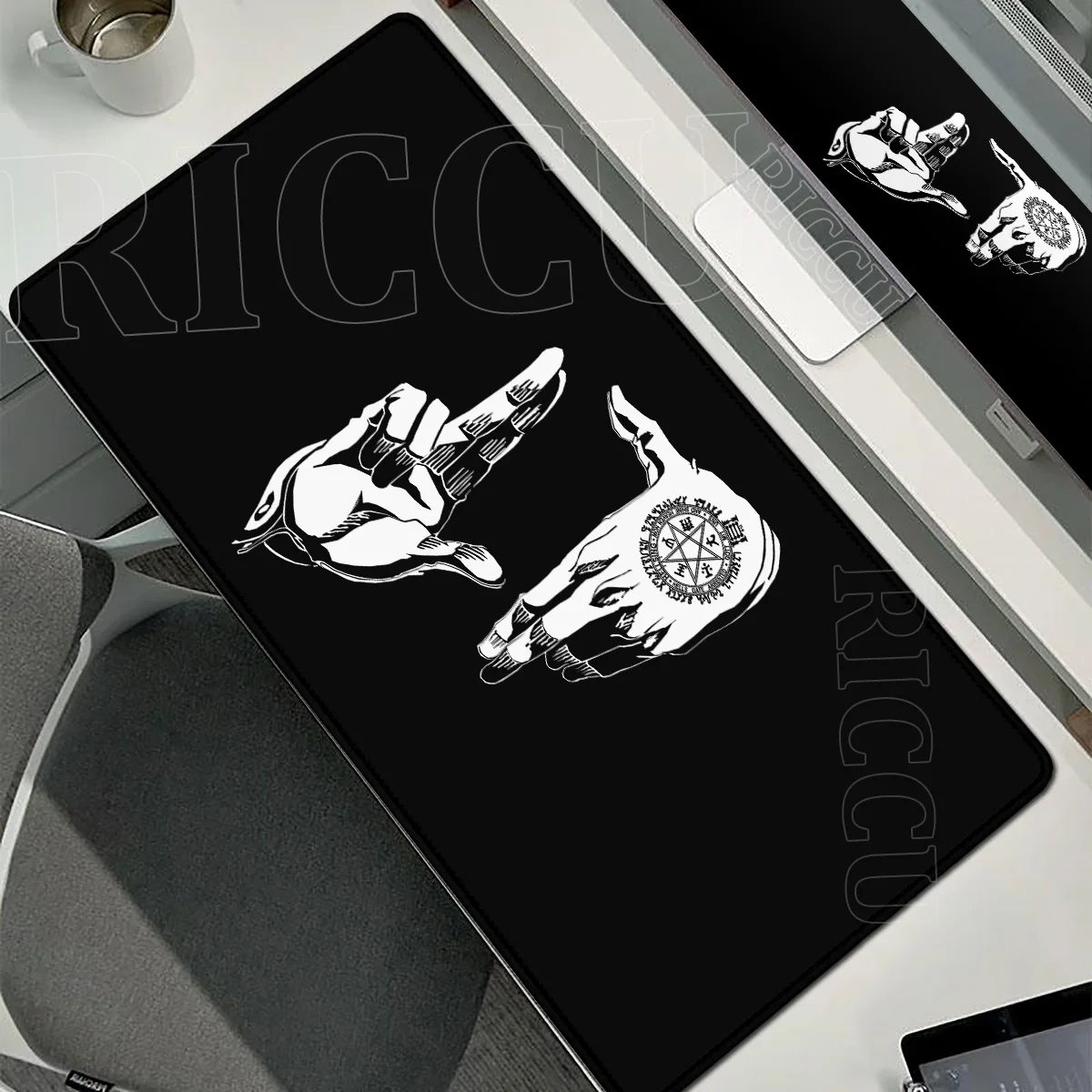 HD-Druck XXL Anime Hellsing Alucard Mauspad Tischset Schreibtischunterlage Gamer-Teppich Computer-Gaming-Gummi-Mauspad Teppich – Detail 14