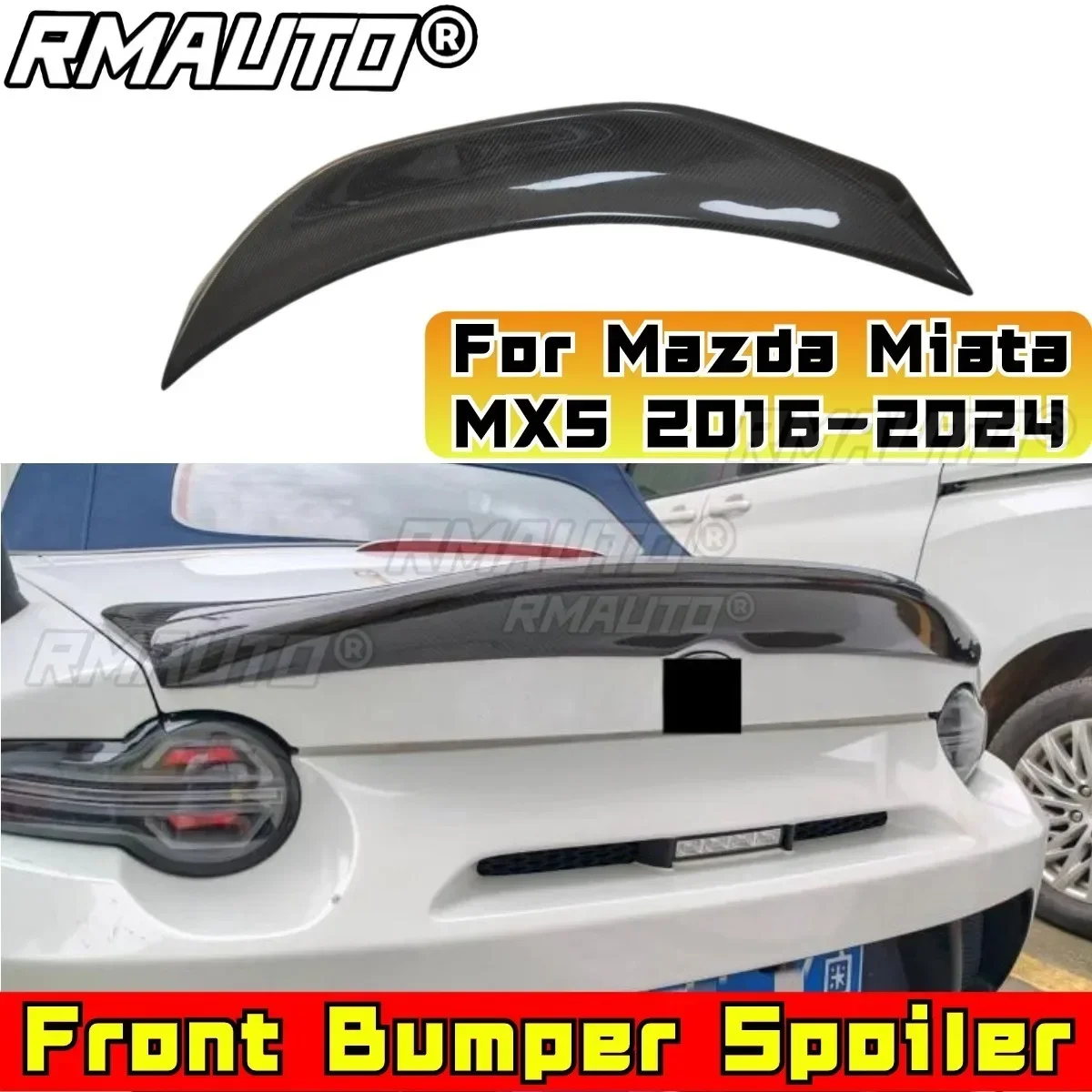 For Mazda Miata MX5 2016-2024 Body Kit Car Rear Spoiler Wing Trunk Spoiler Trunk Wing Rear Trunk Spoiler Wing Modification Part