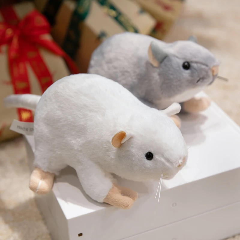 17CM Kawaii Cartoon Simulazione Anime Simpatico topo Peluche Animale di peluche Mouse per bambini Bambola fatta a mano Regalo di festival