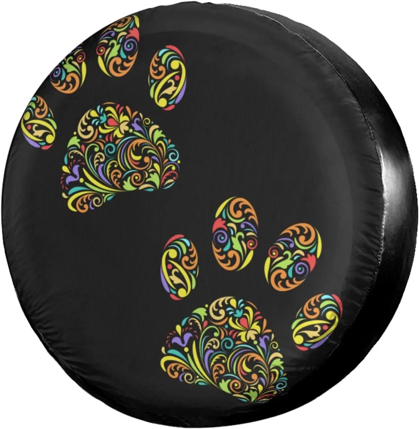 

Запасные покрышки Delerain с цветочным принтом лапы животных, водонепроницаемые пыленепроницаемые крышки для запасных колес, универсальные