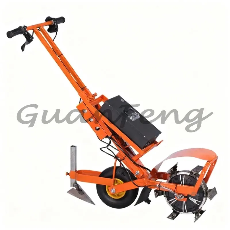 Agricultural Micro-tiller Rechargeable Electric Lawn Mower, Farmland Weeding Tools, Soil Loosening and Trenching