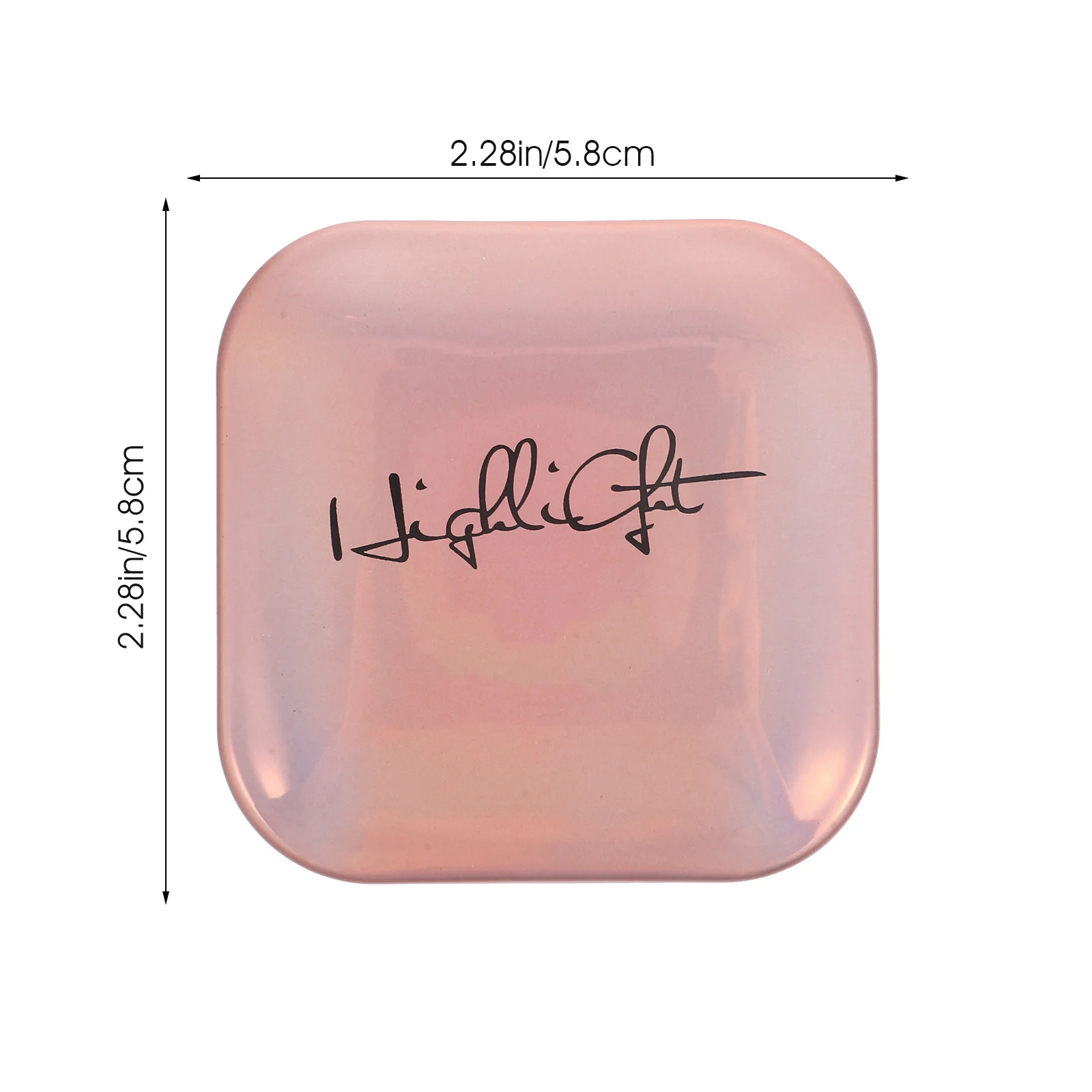 ハイライターパウダーパン フェイスパウダートレイ シマーグリッター ハイライト コントゥアリングパレット メイクアップハイライター 女性用メイクアップパントレイ