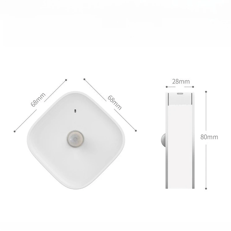 

Intelligent Human Body Sensing Handheld Charging Magnetic Small Night Light with Simple Square Design LED Night Light