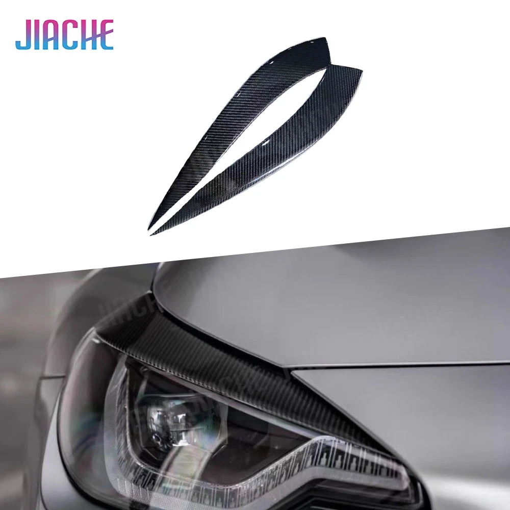 

JIACHE Real Carbon Fiber for BMW 2 Series G87 M2 Lamp Eyebrow Headlight Cover Lamp Eyelids Car Auto Exterior Accessories