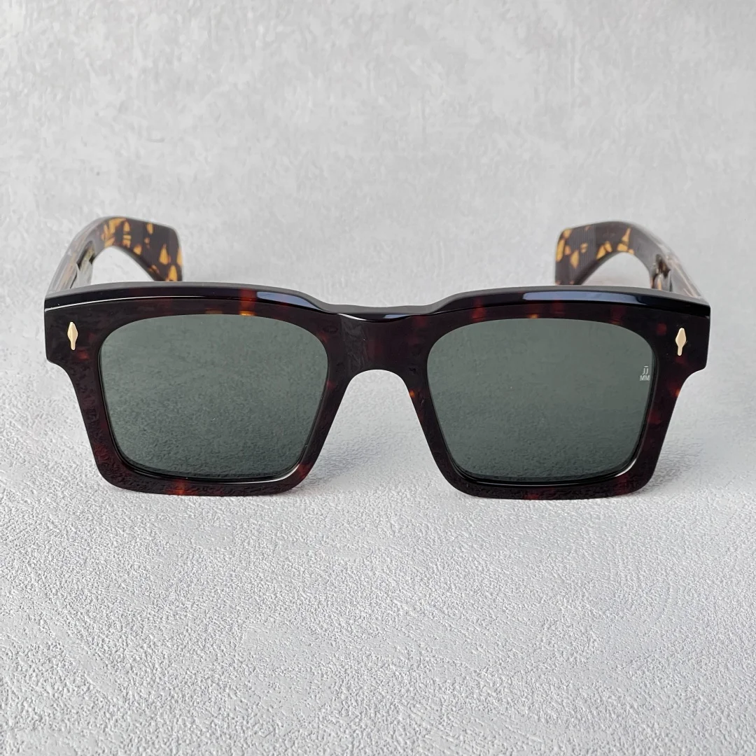 JMM KAINE Большие квадратные солнцезащитные очки ручной работы в Японии UV400 Дизайнерские очки высшего качества по рецепту для мужчин
