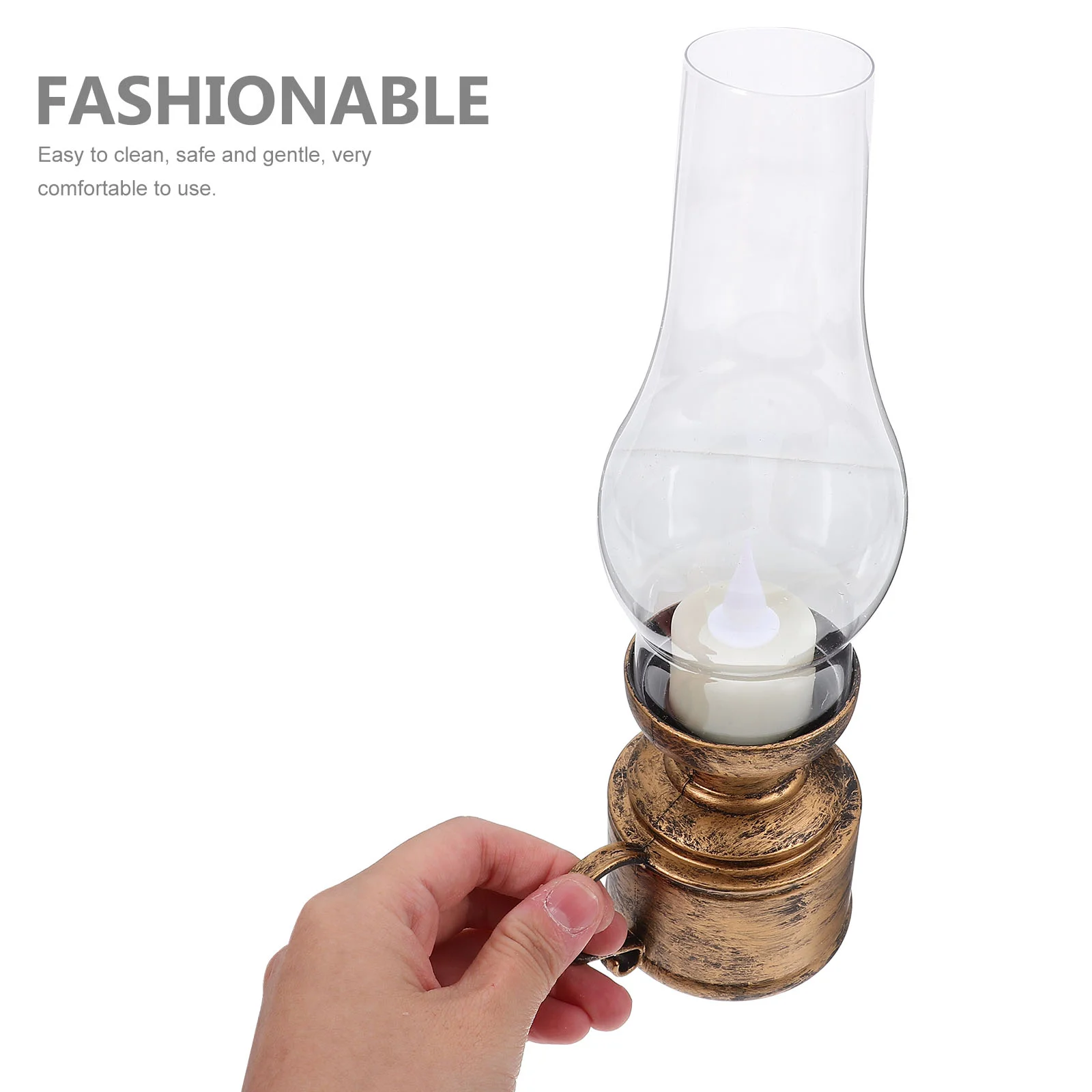 Retro Kerosene Lamp LED Lamps Home Electronic For Indoor Flameless Lanterns