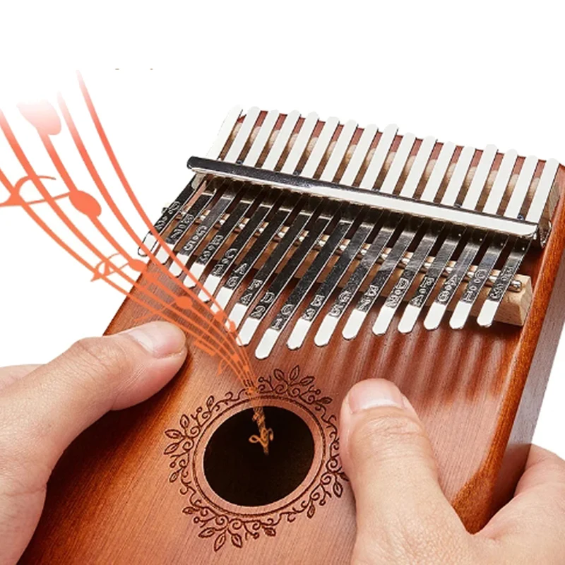 17 Keys Kalimba Thumb Finger Piano With Tuning Hammer High Quality Portable Wooden Keyboard Musical Instrument For Music Lovers