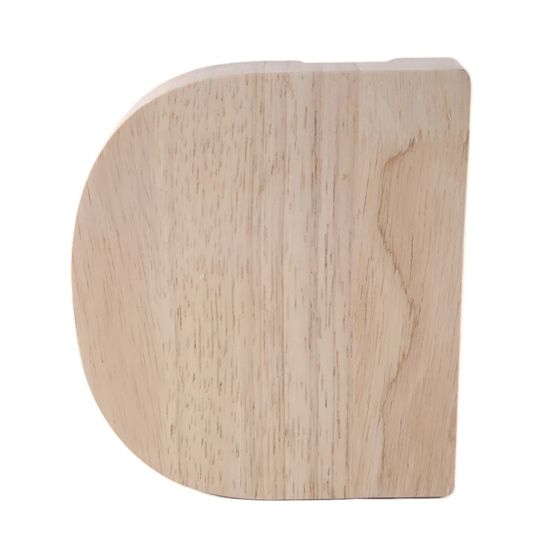 ABMF-1 pezzo di salvadanaio con lettere in legno, barattolo di risparmio con alfabeto inglese, barattolo di risparmio per monete in vetro trasparente D