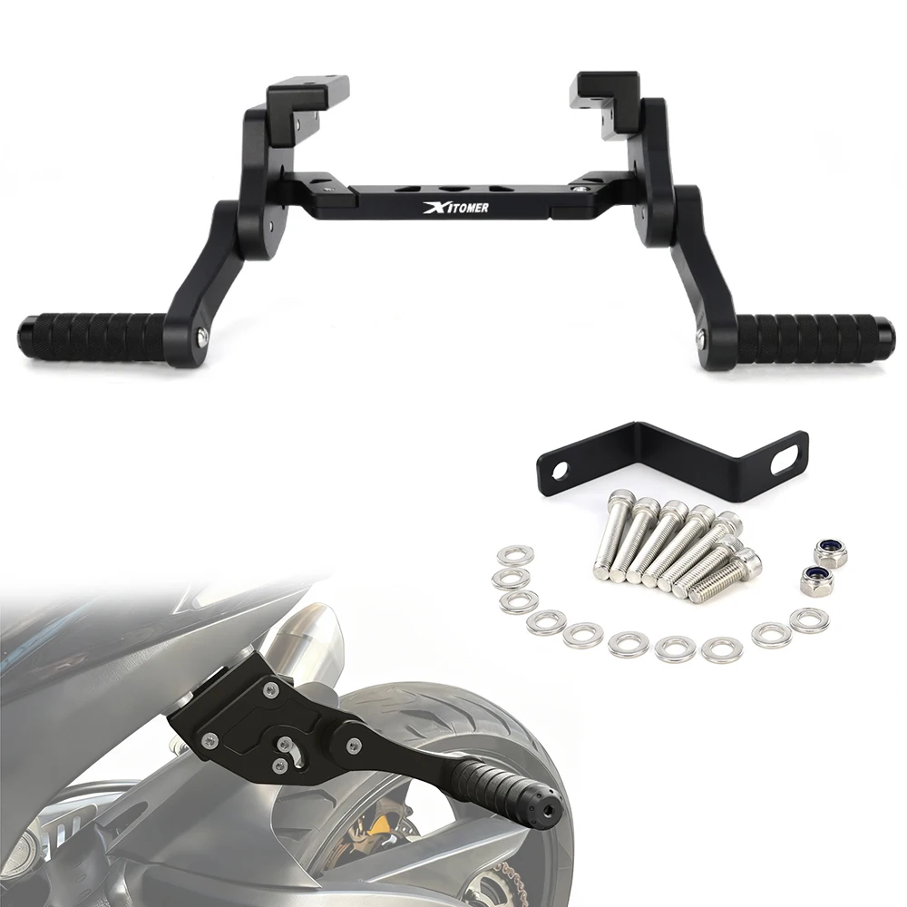 Fit For Suzuki GSX-R600 2008-2010 GSX-R750 2008-2010 Motorcycle Adjustable Rear Footrests Subcage Peg Support Stunt Protection