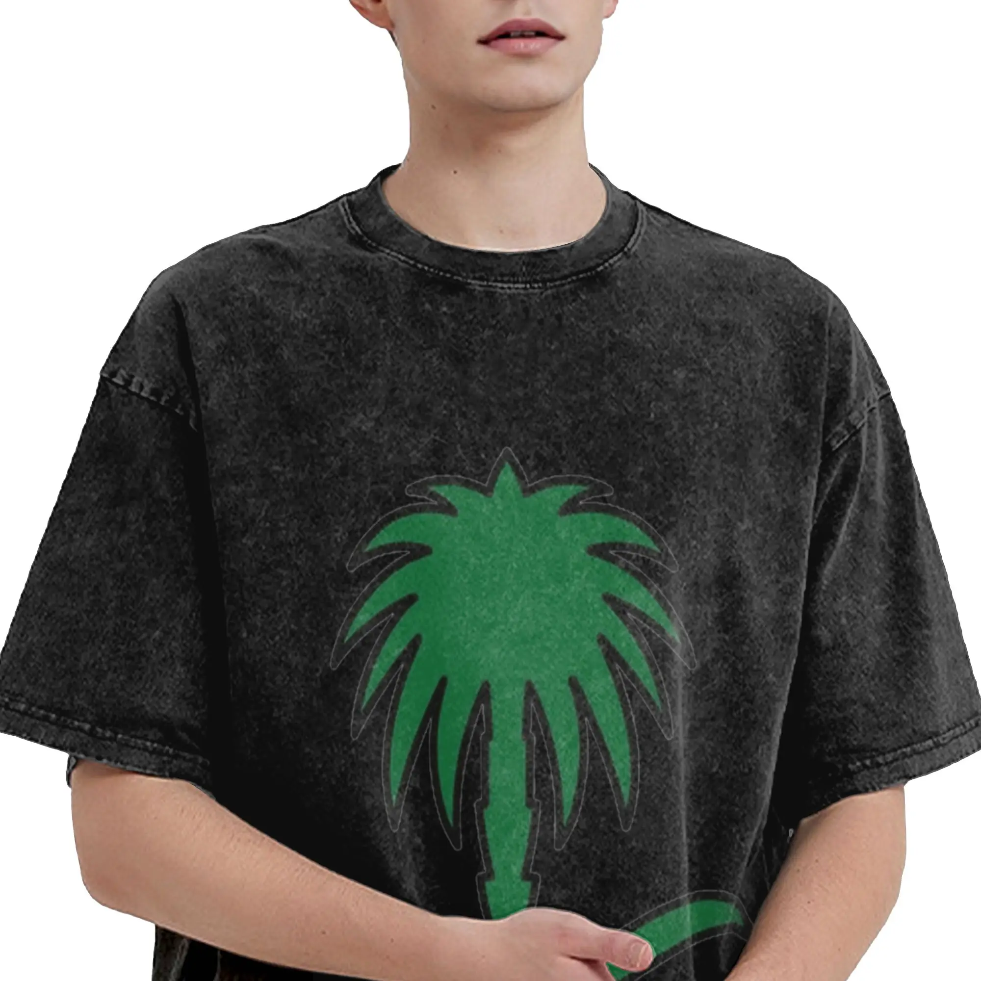 Harajuku Washed Shirt Kingdom Of Saudi Arabia Saudi national day  Outfit Novelty T Shirt September 1932 Streetwear