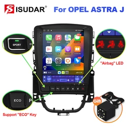 Isudar android 12 autoradio für opel astra j verano vauxhall 2013-2016 multimedia player 2 din tesla style gps carplay stereo