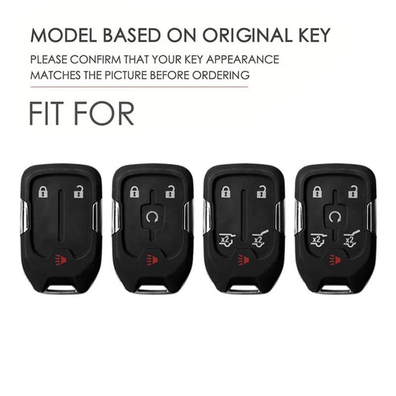 Zinc Alloy Car Remote Key Case Cover Shell for CHEVROLET Silverado GMC Sierra 1500 2500HD 3500HD Terrain Acadia 2020 2021 2022