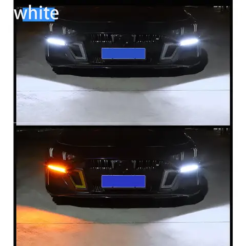 일일 주행등, 주행등, 방향 지시등, 스캔 시작, 자동차 범용 수정 장식 조명, LED 방수