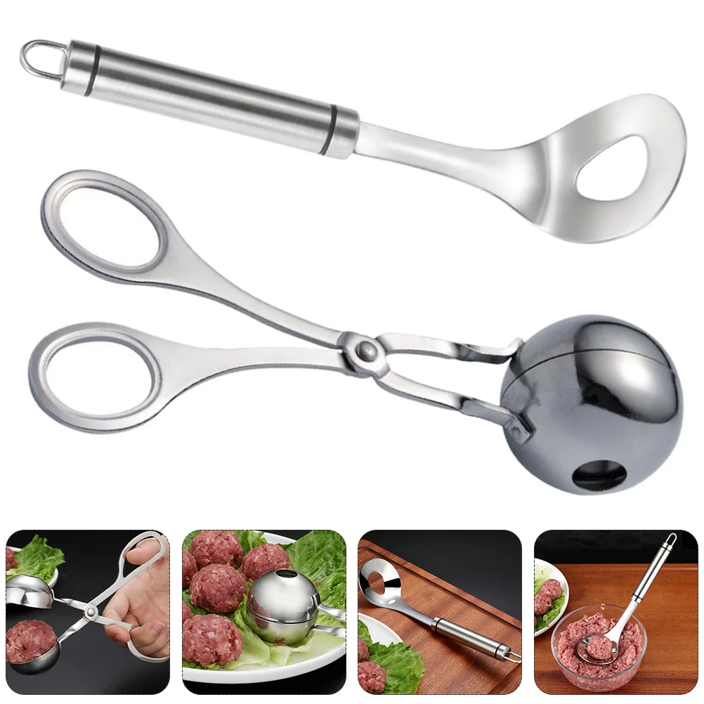 

Meatball Maker Scoops Kitchen Gadget Stainless Steel Nippers Tool Premium Quality Food Safe Easy Clean Dishwasher Suitable