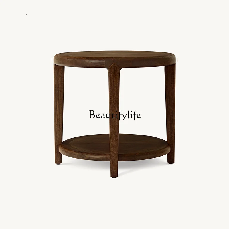 

Modern solid wood coffee table light luxury high-end living room coffee table small apartment customization