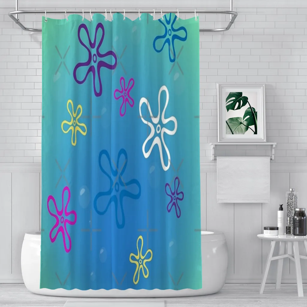 

Ocean Flowers Shower Curtain Bathroom Decoration Shower Curtain Birthday Gift