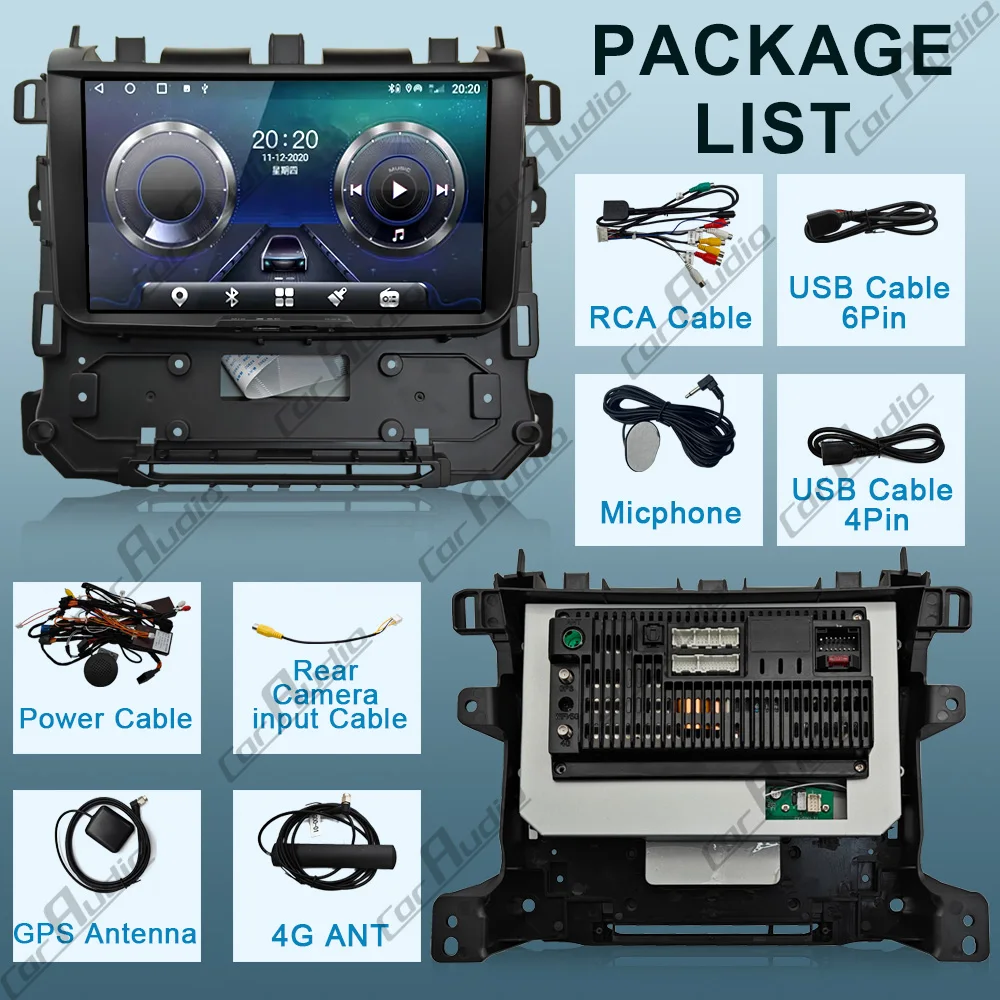 9 Polegada android carro player de vídeo para gmc yukon chevrolet tahoe suburban denali 2015 -2019 navegação gps 4g lte bluetooth carplay